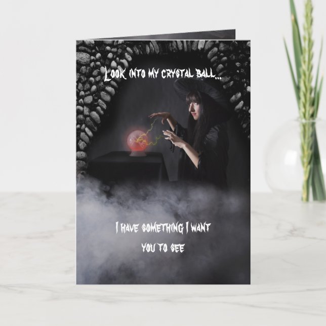 Häxa födelsedagwish kort (Framsida)