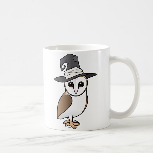 Häxa för Birdorable ladugårduggla Kaffemugg (Höger)