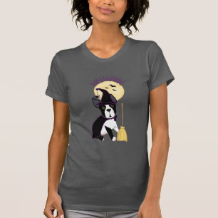 Häxa för happy halloweenBoston Terrier Tee Shirt