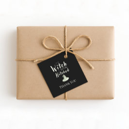 Häxa Gift Sig Svart Halloween Tack Gåvor Etiketter