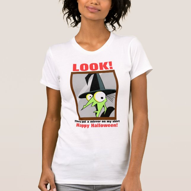 Häxa I Spegeln T-Shirt (Framsida)