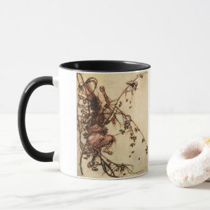 Häxa intrasslad i törnar av Arthur Rackham Mugg