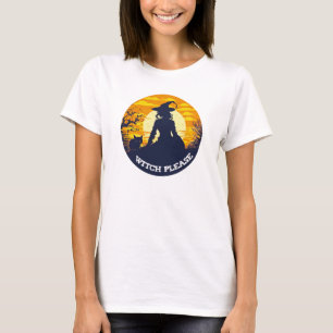 Häxa Kitty Katt Kul Halloween-dekorationsdräkt  T Shirt