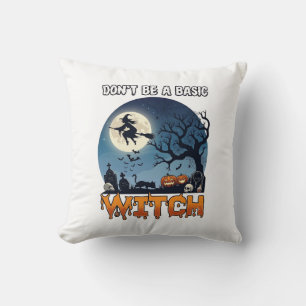 Häxa Komma Inte Vara Grundläggande Halloween Månne Kudde