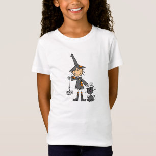 Häxa med den svart katten t-shirt