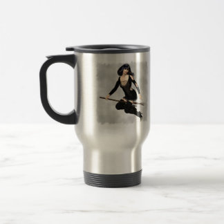 Häxa med kvasttravel mug resemugg