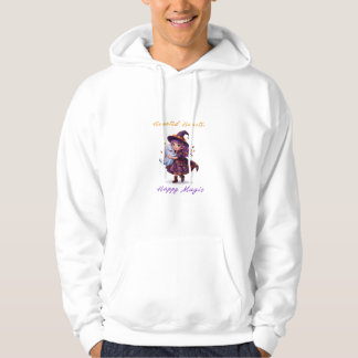 Häxa och Boo-Bästisar Söta Halloween-Magi Hoodie