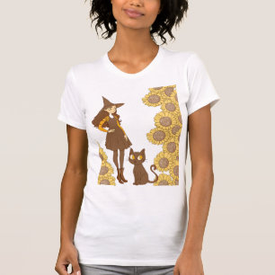 “Häxa och katt Bella+Canvas Dam Slim Fit T-shirt” T Shirt