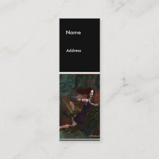 Häxa och månen mini visitkort