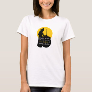 Häxa och månmagisk spellt-shirt t shirt