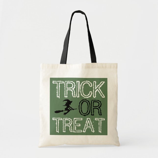 Häxa På Kvast, Halloween Tygkasse (Framsidan)