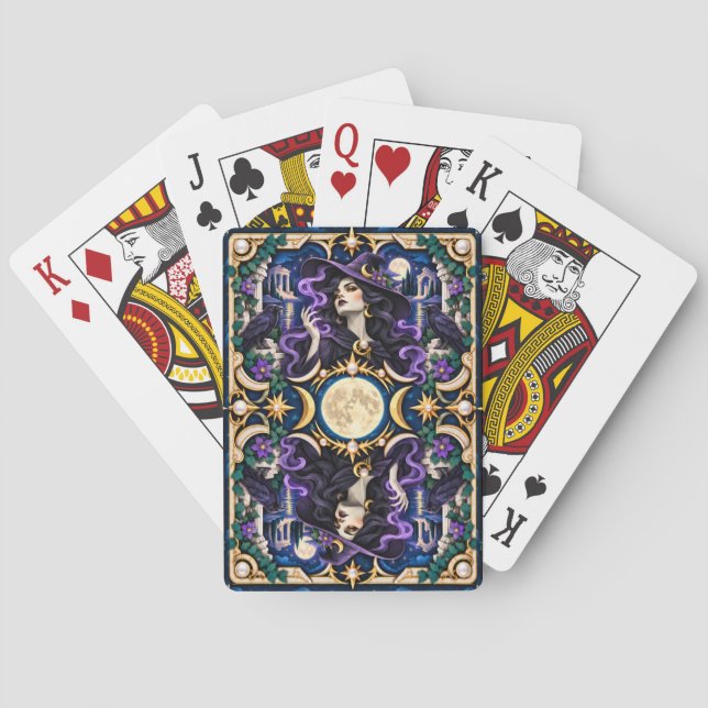 Häxa, Pappersklippsmonster Casinokort (Baksidan)