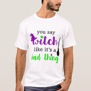 Häxa Rolig Halloween T Shirt