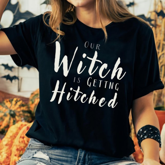 Häxa ska gifta sig Halloween Bröllopsfest T Shirt (Skapare uppladdad)