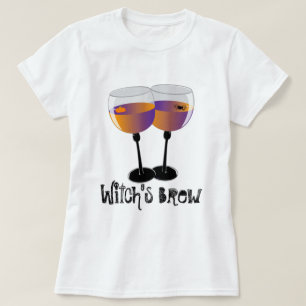 Häxa skjorta för brygdHalloween vin T Shirt
