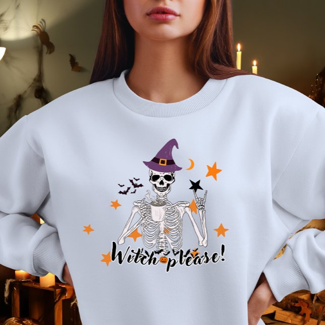 Häxa snälla rolig Halloween 2026 Lång Ärmad Tröja (Skapare uppladdad)