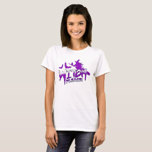 Häxa Snälla! Rolig Retro Halloween-häxa T Shirt