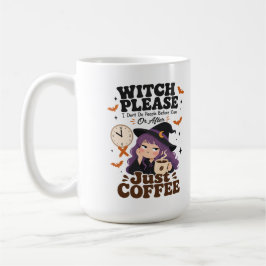 Häxa vänligen bara kaffe stor mugg Halloween-prese