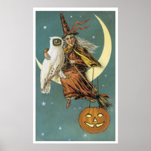 Häxa vid natt poster