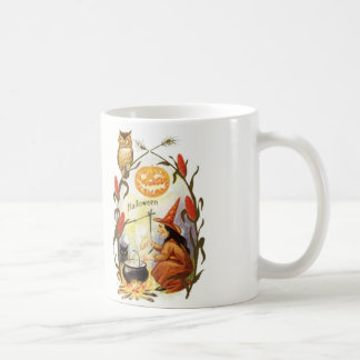 Häxabrygdvintage Halloween Kaffemugg
