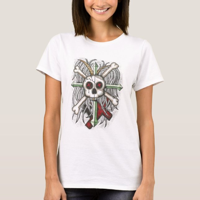 Häxadoktorkvinna tank tee shirt (Framsida)