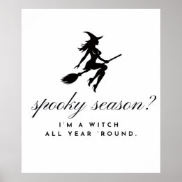 häxaffisch || halloween & spöksäsong poster