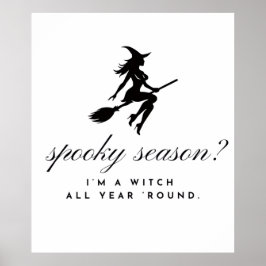 häxaffisch || halloween & spöksäsong poster