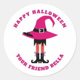 Häxaflicka, ungeHalloween klistermärke