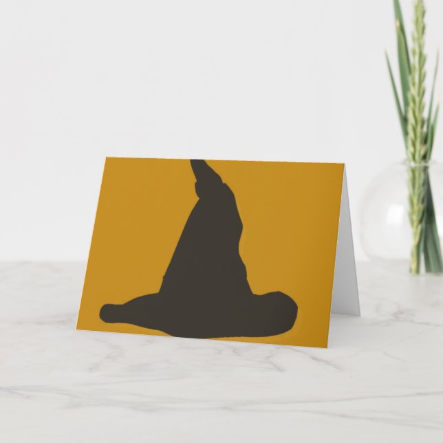 Häxahatt Halloween Samhain Kort (Framsida)