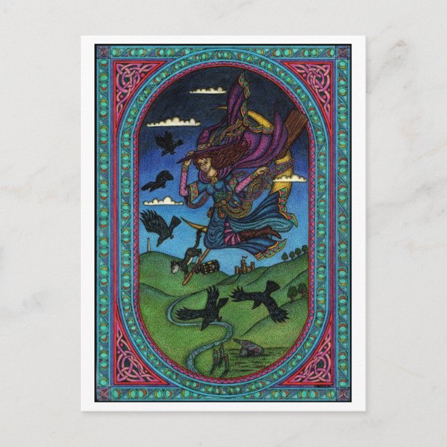 häxan och förövarna vykort (Framsida)