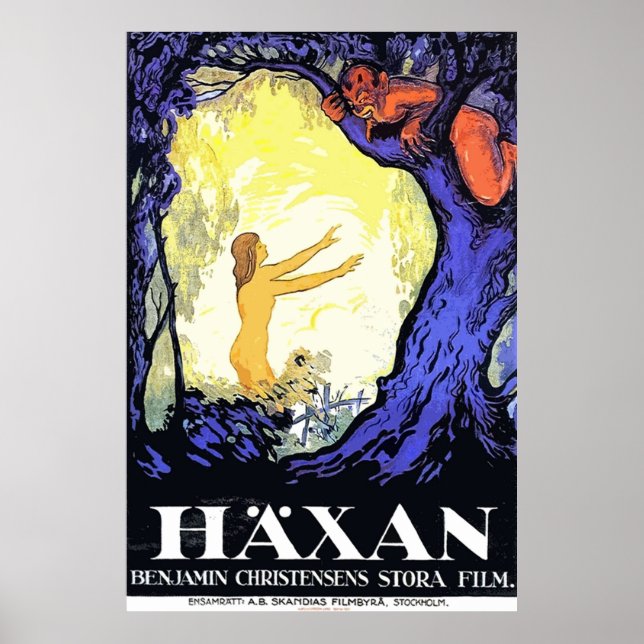 Haxan vintage poster (Framsidan)