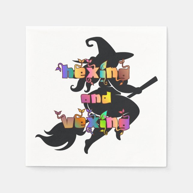 HÄXANDE OCH ILANDE för den Plusstorlek Pagan Pappersservett (Framsidan)