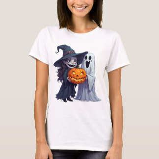 Häxande Pumpa Halloween 🎃 T Shirt