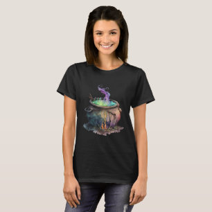 Häxans Kittel Roligt Kusligt Svart Halloween T Shirt
