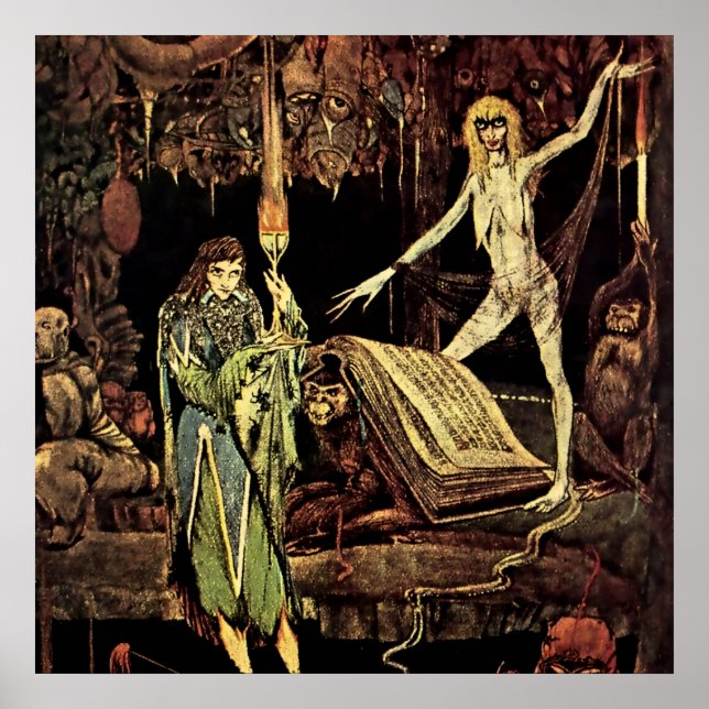 “Häxans kök” av Harry Clarke Poster (Framsidan)