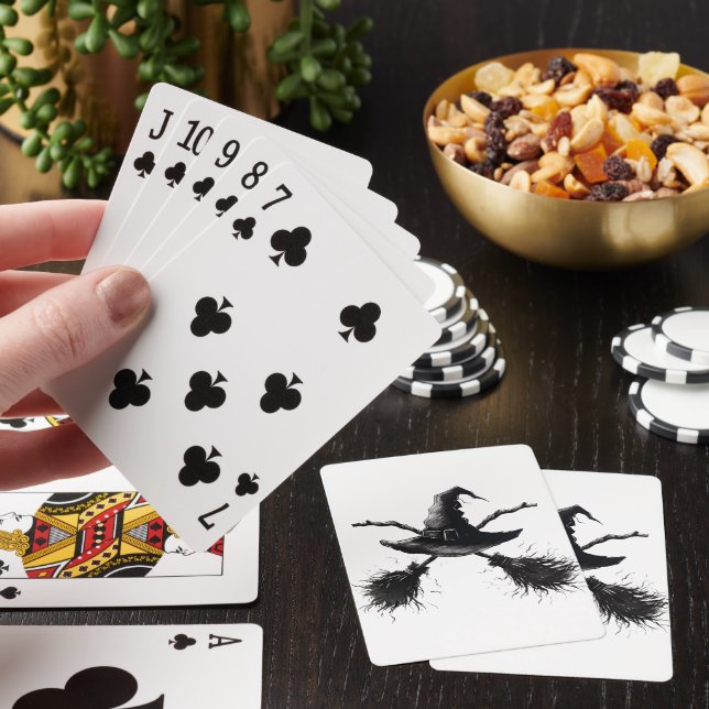 Häxans kors-svart casinokort (På plats)