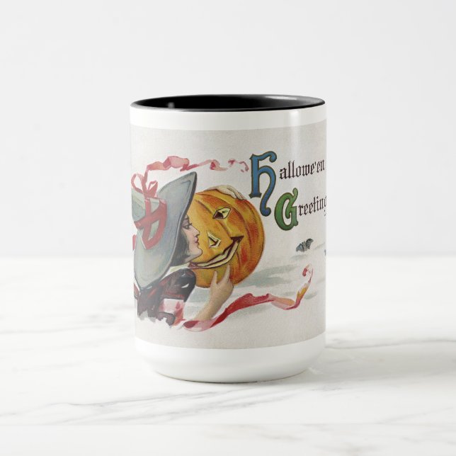 Häxans kyss: en Jack-o-fanrik på Halloween Mugg (Center)