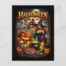 Häxans nattliga fest vykort