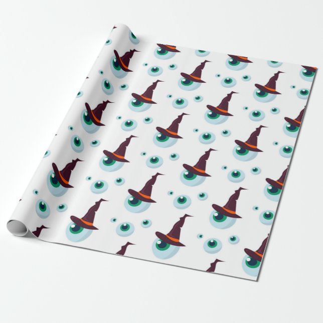 Häxans ögonmönster presentpapper (Utrullad)