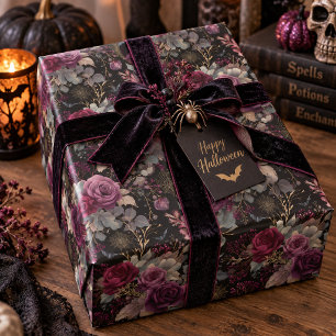 Häxans trädgård Halloween Blommor Presentpapper