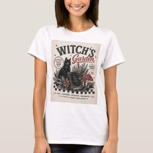 Häxans trädgård Halloween Retro T Shirt