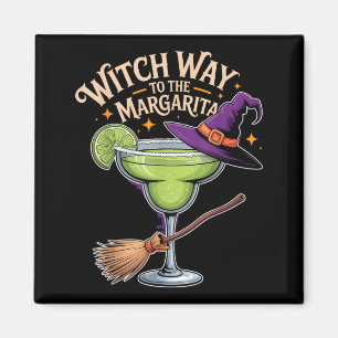 Häxans väg till Margarita Halloween-drickande lag Magnet