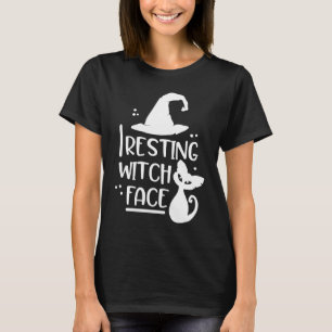 Häxans vila  Halloween Häxa Hatt och Katt Kit T Shirt