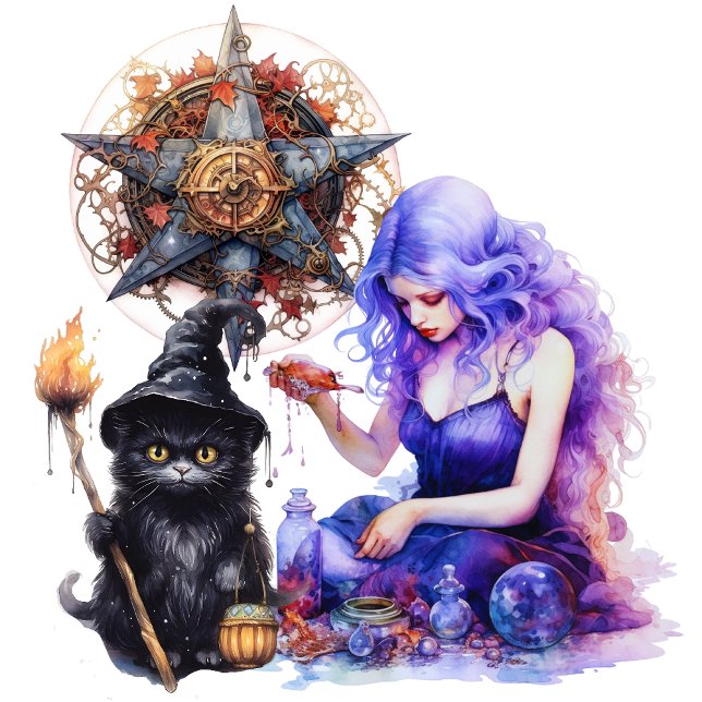 Häxapotek Poster (Alchemy of Knowledge, Artistry of Spells: Witch Lab Awaits Your Discovery.)