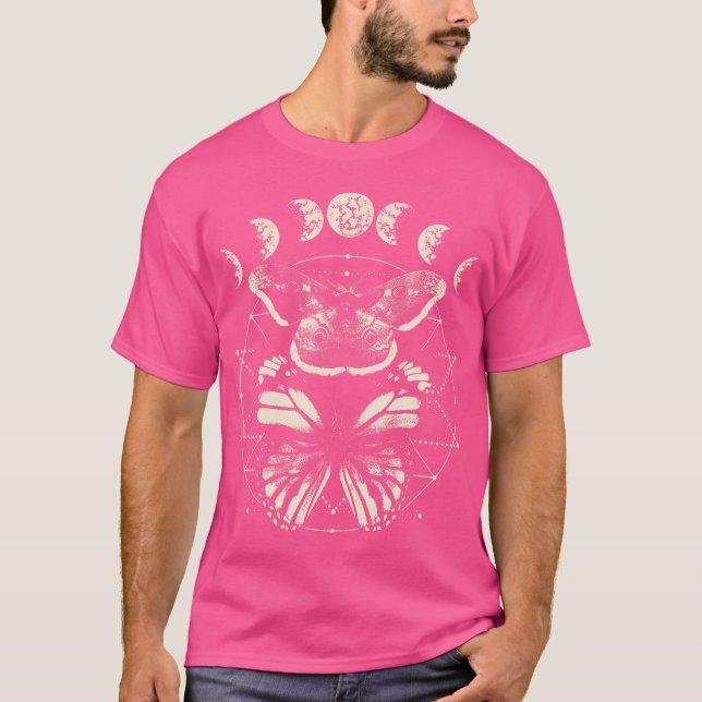 Häxcore Lepidoptera Fjäril Moth Insekt Astron T Shirt (Framsida)