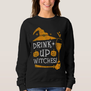 Häxdräkt för vin-drickande till Halloween - Drick T Shirt