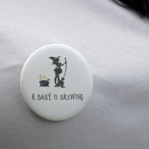 Häxförberedelse Gravid Mödra Babyfirande Knapp