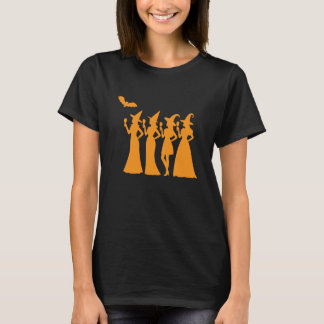 Häxgäng Siluett Halloweenfest T Shirt