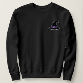 Häxhattillustration med lila Halloween T Shirt
