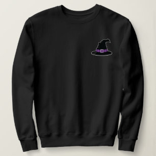 Häxhattillustration med lila Halloween T Shirt